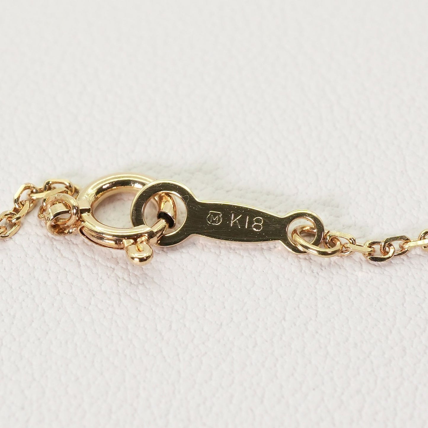 Mikimoto K18 necklace featuring an 8.3mm Akoya pearl and diamond accents, model 25-1023S
