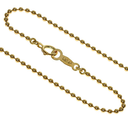 MIKIMOTO Heart Motif 3P Diamond Necklace with 39.5 cm gold tone K18YG chain for ladies