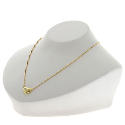 MIKIMOTO Heart Motif 3P Diamond Necklace with 39.5 cm gold tone K18YG chain for ladies