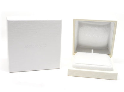 MIKIMOTO diamond necklace with 7mm Akoya pearl in 18k white gold, 45cm length, used condition