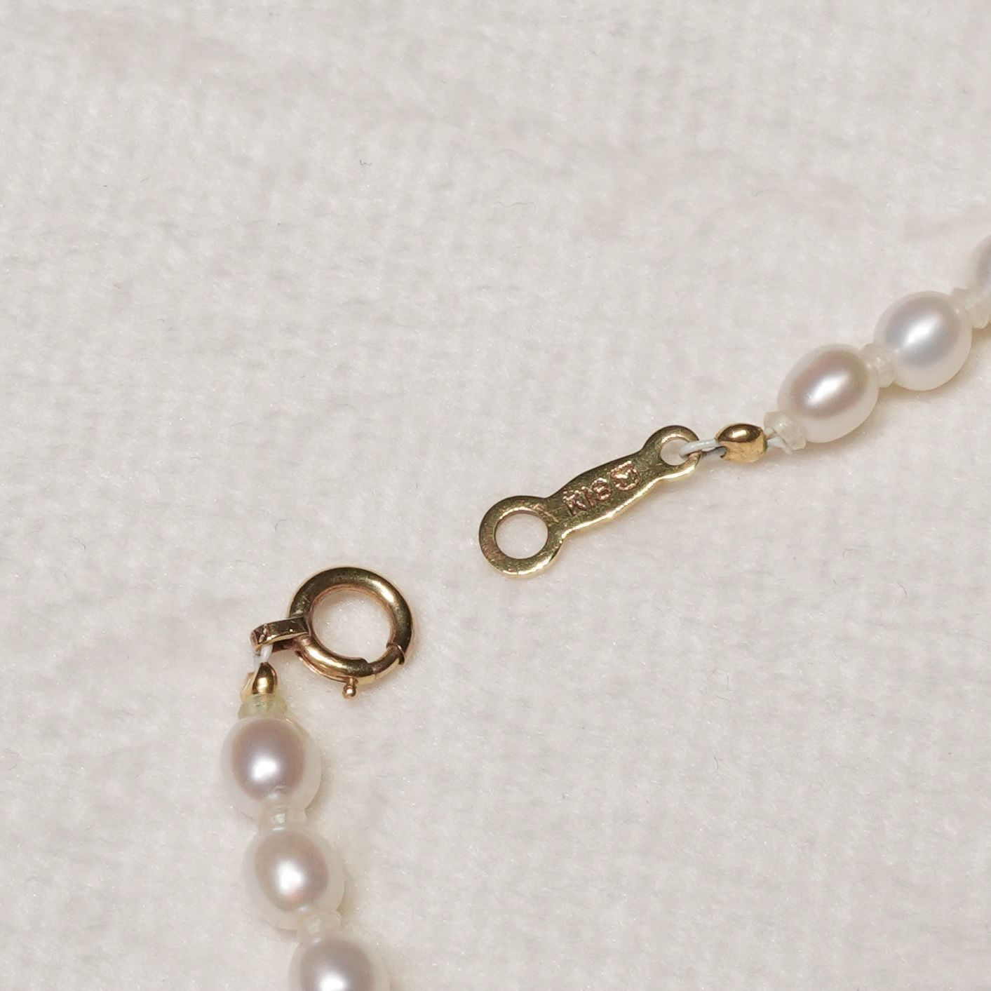 Mikimoto K18 baby pearl freshwater pearl necklace with elegant design and lustrous pearls