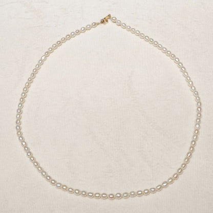 Mikimoto K18 baby pearl freshwater pearl necklace with elegant design and lustrous pearls