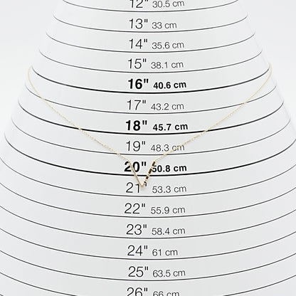 Agete K18 V Line Diamond Necklace 25-1402S featuring 0.04ct diamonds on a refined V line design