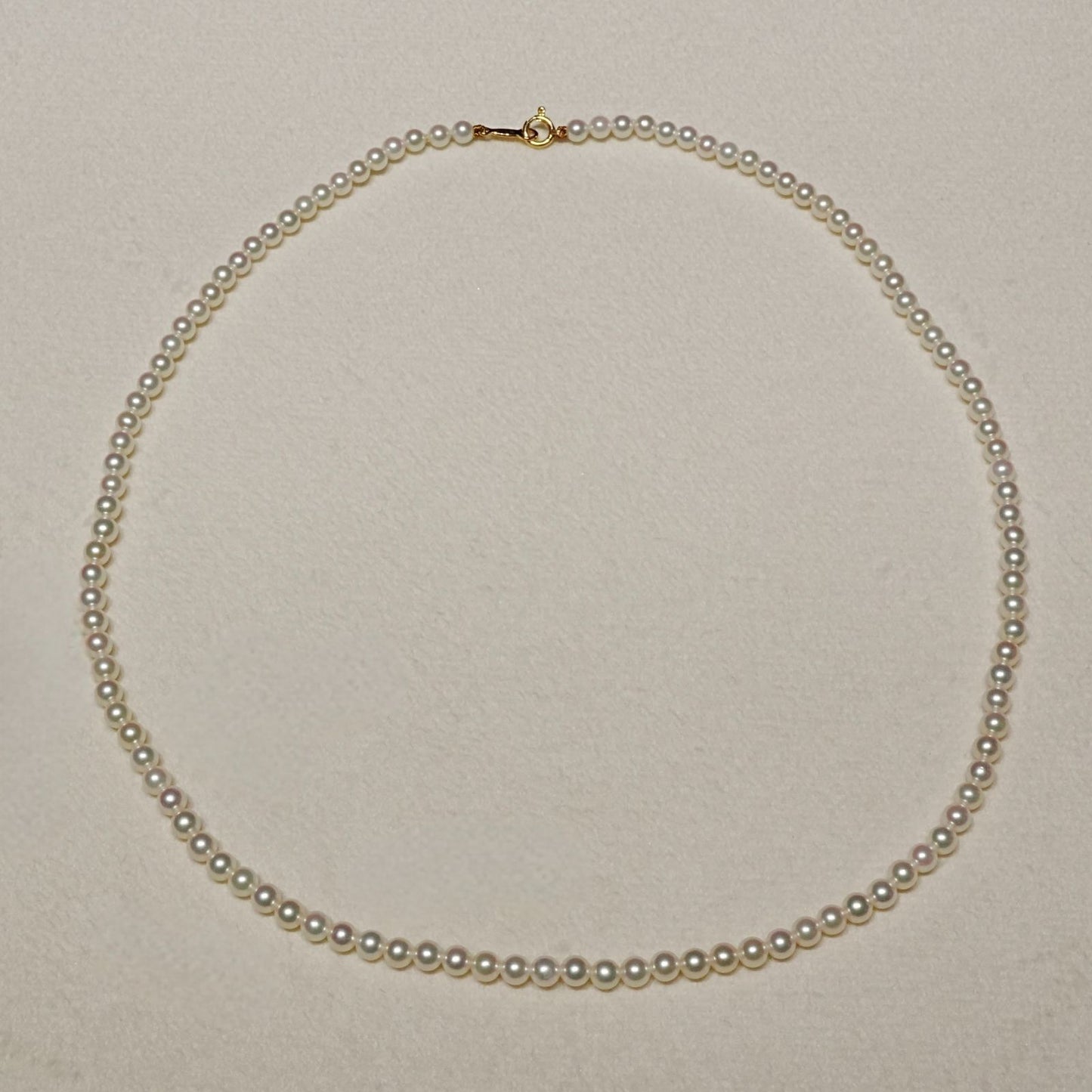 Mikimoto K18 Akoya Baby Pearl Necklace with delicate pearls and gold chain