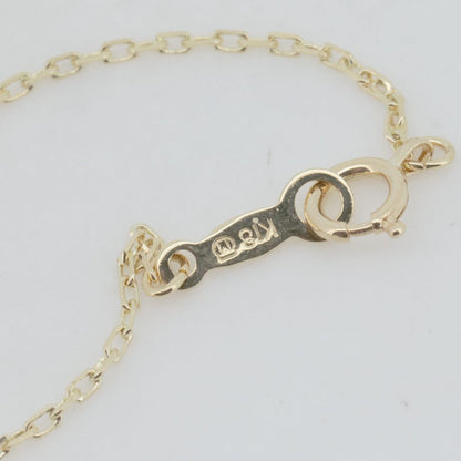 Mikimoto diamond necklace 0.34ct set in 18k yellow gold with fine chain