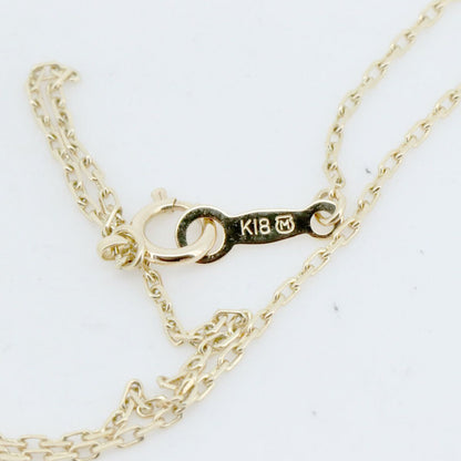 Mikimoto pearl necklace with 4.8mm to 5.9mm pearls set in 18K yellow gold chain