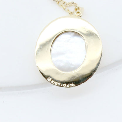 Mikimoto Pikway diamond necklace 0.04ct in 18K yellow gold with adjustable chain