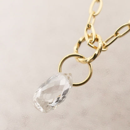Agete K18 gold necklace with laser hole diamond pendant model 25-3160 displayed on white background