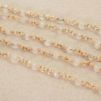 Agete long necklace made of silver with a labradorite stone pendant