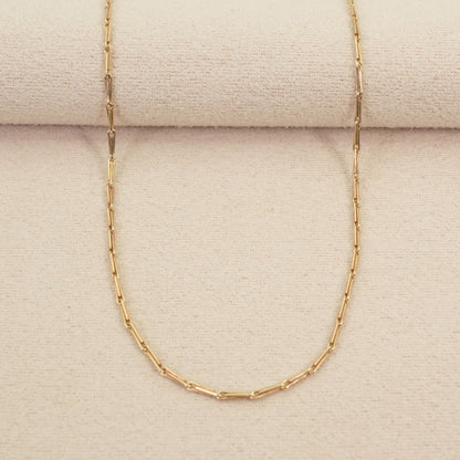 Agate K9(375) antique chain necklace 26-0391 displayed with size details