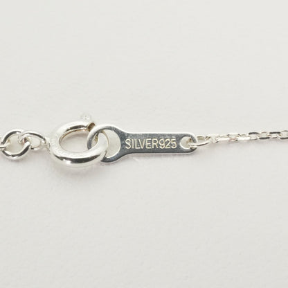 Agate Silver Shell Oval Marquis SV Necklace with silver and shell detail, worn look, displayed on white background