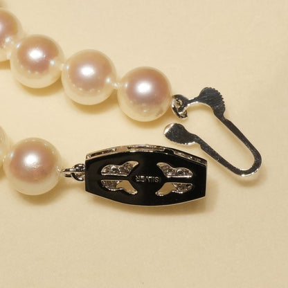 Mikimoto Pearl Island Akoya pearl necklace with silver chain model 24-3161