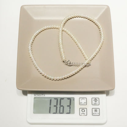Mikimoto Perlerita button pearl necklace in white gold with freshwater pearls, model 24-5435