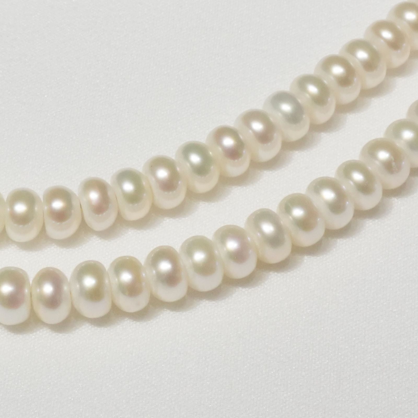 Mikimoto Perlerita button pearl necklace in white gold with freshwater pearls, model 24-5435