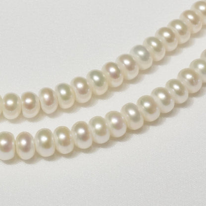 Mikimoto Perlerita button pearl necklace in white gold with freshwater pearls, model 24-5435