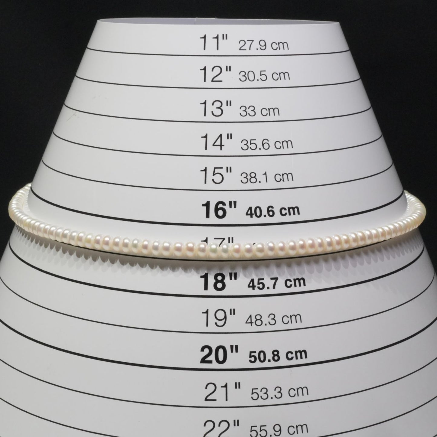 Mikimoto Perlerita button pearl necklace in white gold with freshwater pearls, model 24-5435