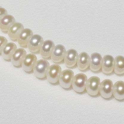 Mikimoto Perlerita button pearl necklace in white gold with freshwater pearls, model 24-5435