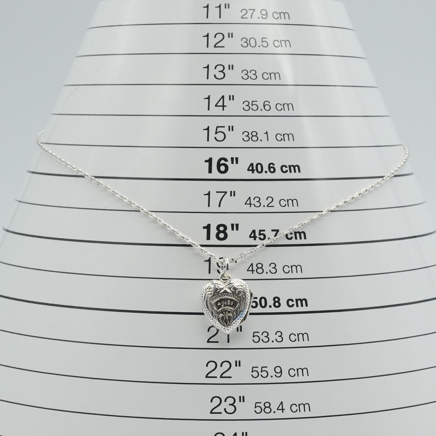 Agete Heart Rocket necklace with amethyst stone in 925 silver, cleaned and polished, size details shown in images