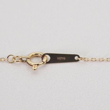 Agete K10 Necklace featuring a delicate Azuki chain in polished gold tone