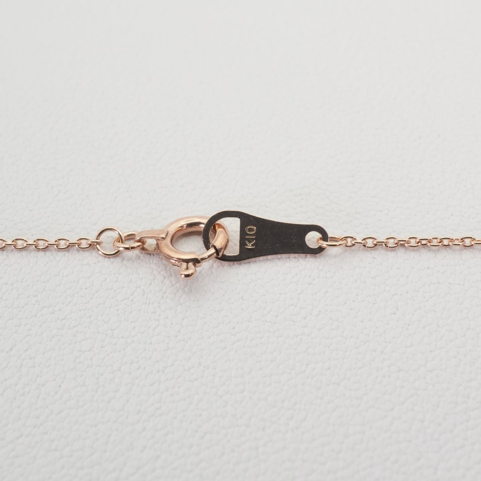 Agete K10 Skinny Multi-Color Necklace featuring multi-colored stones on a delicate gold chain