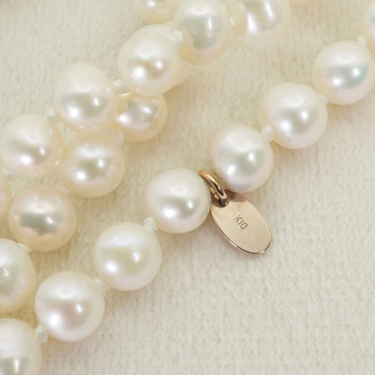 Agate K10 long necklace with baroque pearls measuring 120 cm in length
