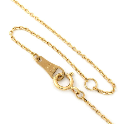 Agete Snowflake Necklace made of 10K yellow gold with a 0.03ct diamond, 40cm chain length