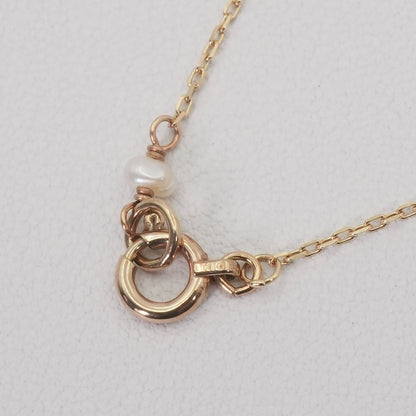 Agate K10 necklace featuring a freshwater pearl with a delicate chain model 26-0394