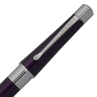 CROSS Beverly AT0492-7 ballpoint pen in deep purple with twist mechanism, 133mm length, 13mm barrel diameter