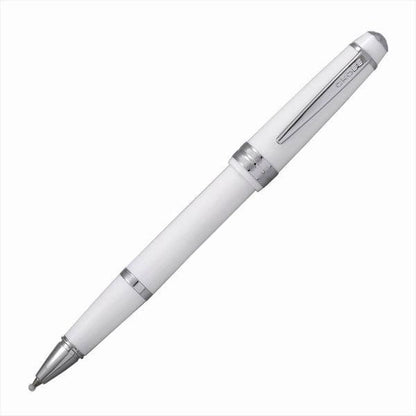 Cross Bailey Light white ballpoint pen with gift box and refill set, sleek design, 136-153mm length