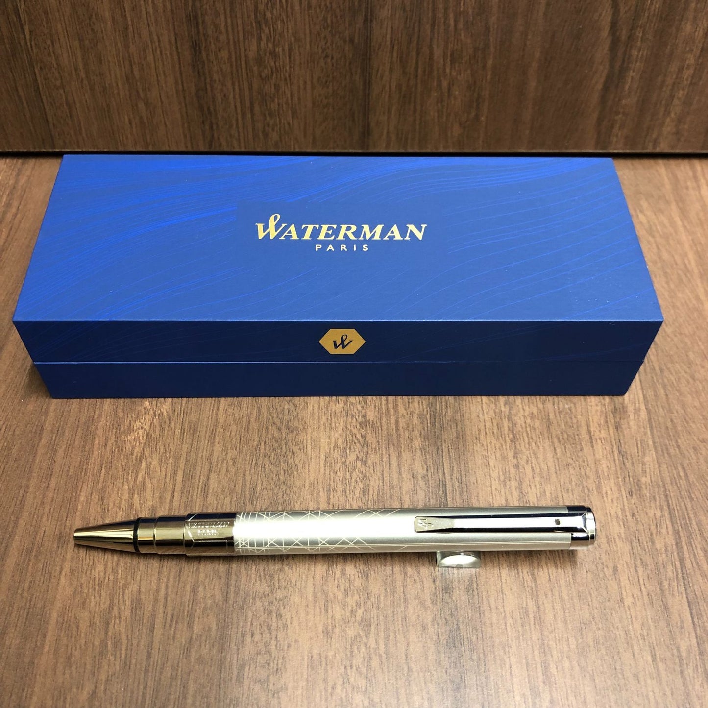 WATERMAN Perspective Decoration Champagne CT metal ballpoint pen with twist mechanism and champagne finish