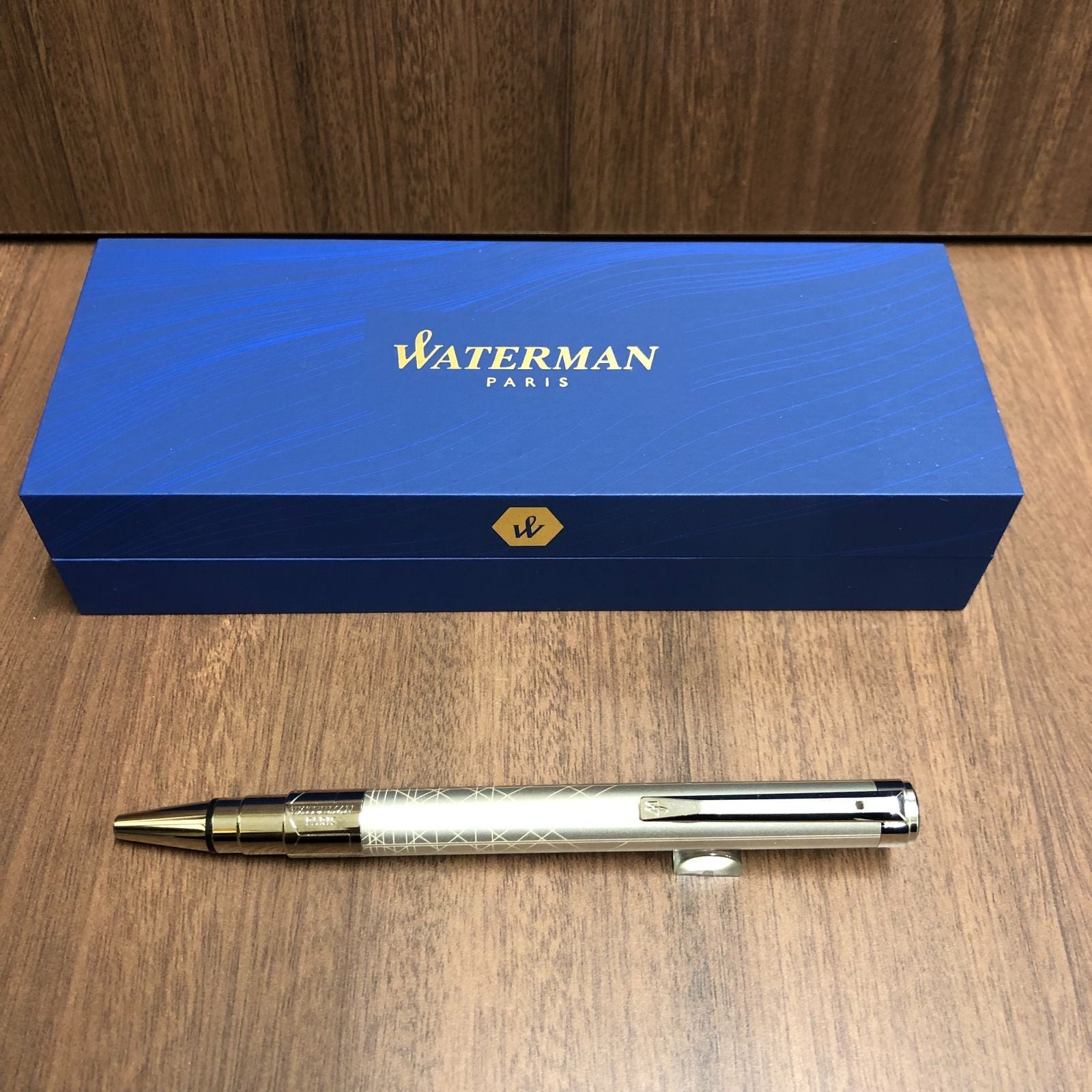 WATERMAN Perspective Decoration Champagne CT metal ballpoint pen with twist mechanism and champagne finish