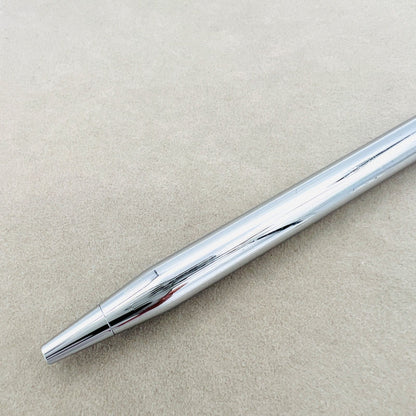 Silver color Cross ballpoint pen measuring 13.5 cm with sleek design and smooth writing tip
