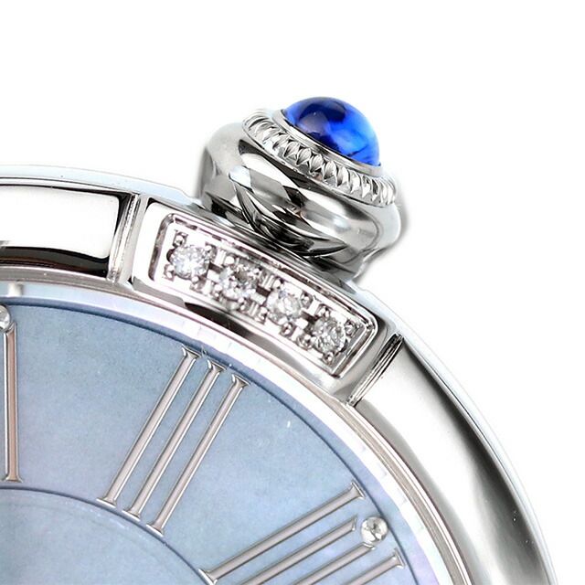 Citizen L EM1060-87N ladies wristwatch with shell dial and silver stainless steel split pipe band