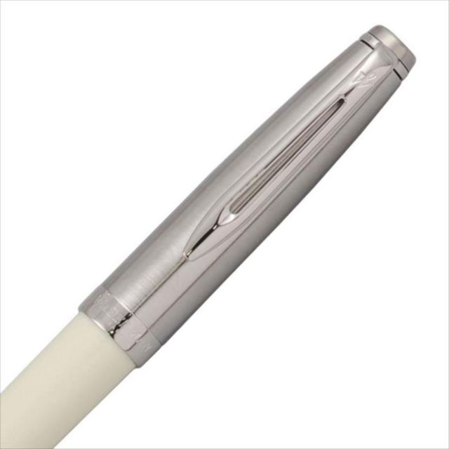 WATERMAN Essential Ivory CT 2100628 ivory ballpoint pen with chrome trim and clip