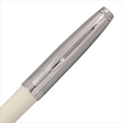 WATERMAN Essential Ivory CT 2100628 ivory ballpoint pen with chrome trim and clip