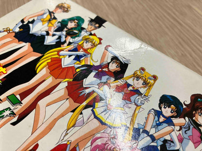 Bishoujo Senshi Sailor Moon Another Story game with damaged box and instruction manual shown
