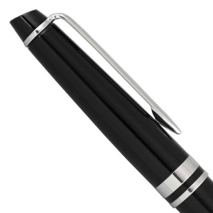 Waterman Expert Essential Black CT Ballpoint Pen model S0951790 with brass deep black lacquer finish and nickel palladium clip