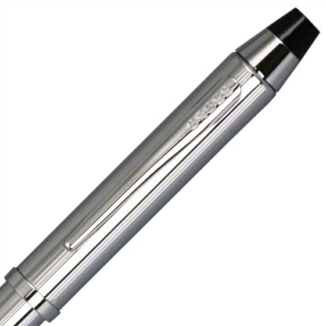 Cross Law Nika Kuro multi-function pen with black finish, 136mm length, slim 10mm body, and silver clip