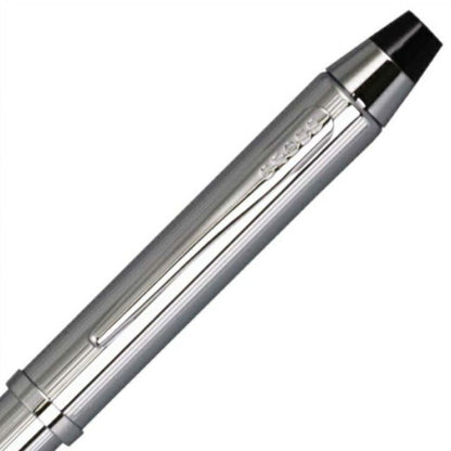 Cross Law Nika Kuro multi-function pen with black finish, 136mm length, slim 10mm body, and silver clip