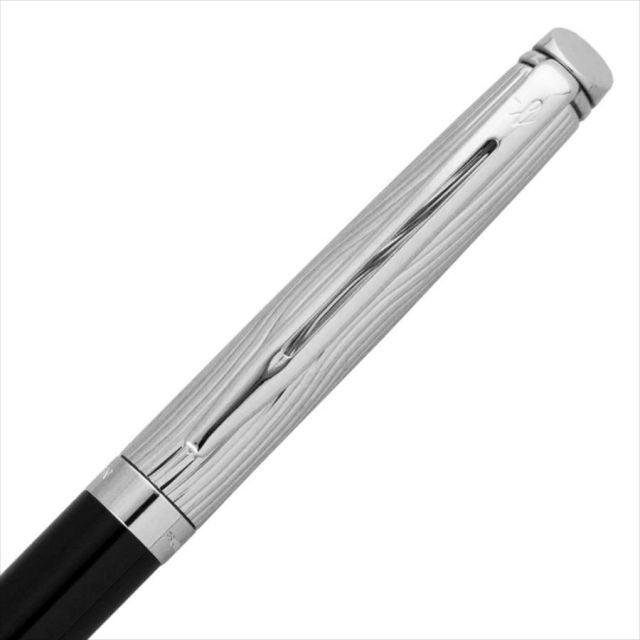 WATERMAN Metropolitan DX Black CT S2258362 ballpoint pen with black lacquer finish and chrome trim