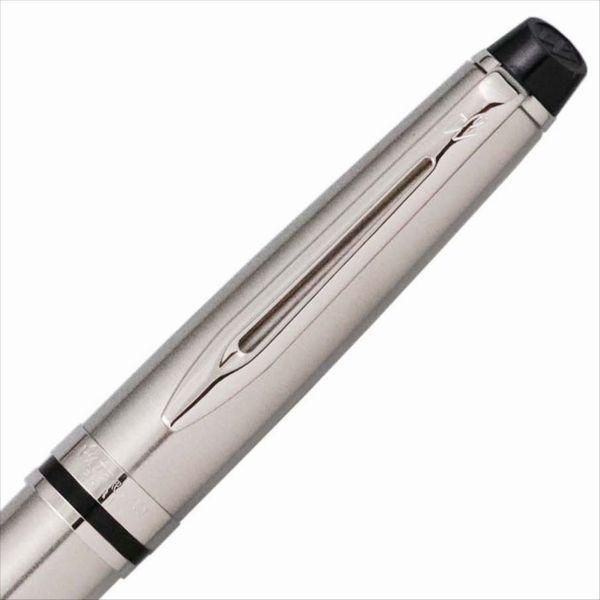 Waterman Expert Essential Metallic CT Ballpoint Pen with silver trim and metallic finish, 142mm length