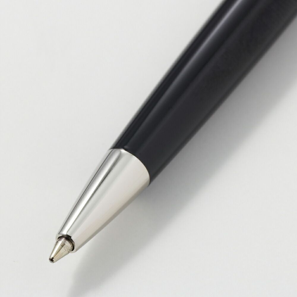 Waterman Metropolitan Essential black ballpoint pen with chrome trim and comfortable grip