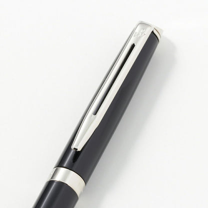 Waterman Metropolitan Essential black ballpoint pen with chrome trim and comfortable grip