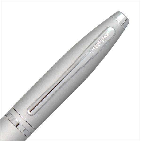Cross Ballpoint Pen Karei in satin chrome finish, 134.7 mm long with slim barrel and sleek design