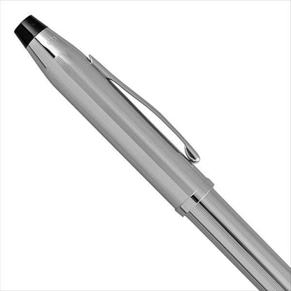 Limited Edition Cross Rollerball Pen Century II with chrome finish and gold-plated clip in gift set