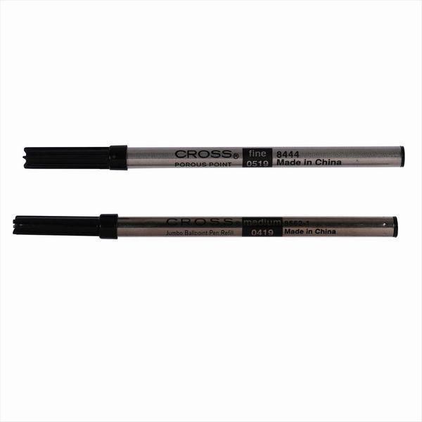 Cross ATX Select Tip Roller Ball Pen 885-3-1-SET with gift box and refill set, 140 mm length, silver finish