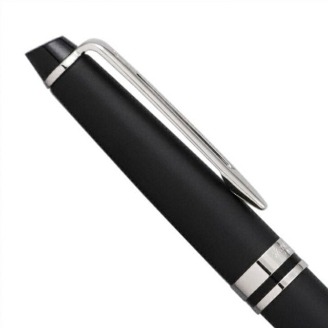 Waterman Expert Essential Matte Black Ballpoint Pen model S0951890 with matte finish and silver accents