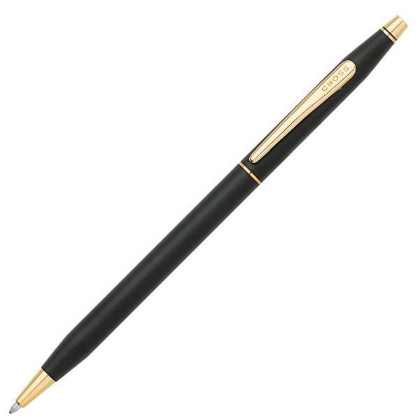 Kuro Cross Classic Century black ballpoint pen with twist mechanism and 0.5mm tip shown on white background