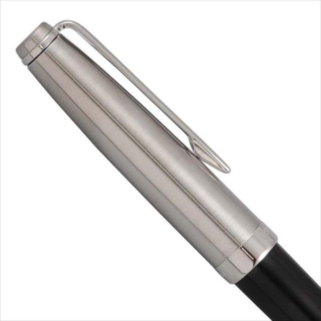 Waterman Emblem Essential Black CT 2100622 ballpoint pen with black lacquer finish and chrome trim