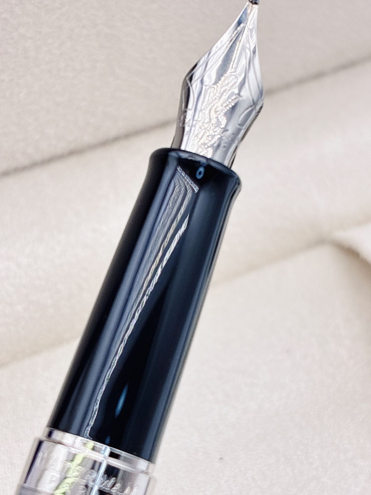 Waterman Fountain Pen with silver medium nib model MN179 displayed on white background